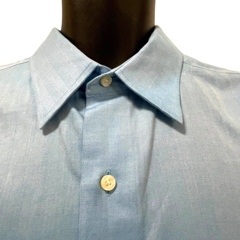 Tommy Bahama Men’s Long Sleeve Button Up Dress Shirt Light Blue Size‎ 17 36 / 37 - Picture 3 of 11
